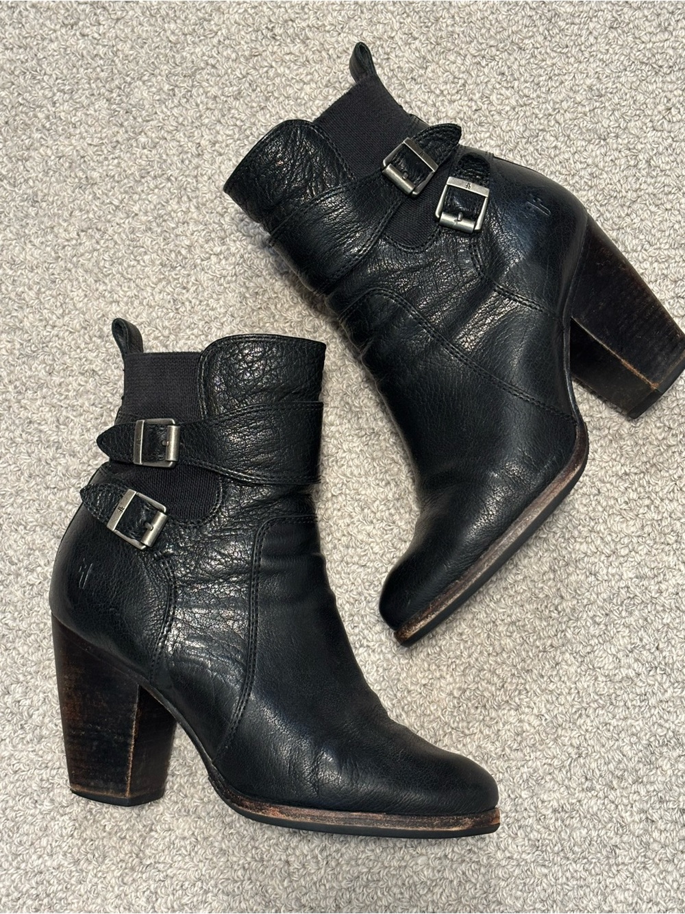 Frye Patty Gore Black LeatherAnkle Bootie | Size 7.5M